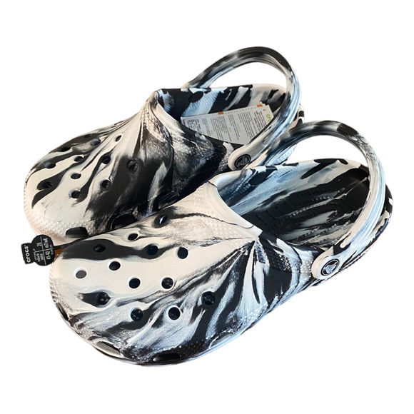 CROCS Other - Classic Marbled Clog Light Grey / Multi Crocs Clogs Mens 8 women’s 10